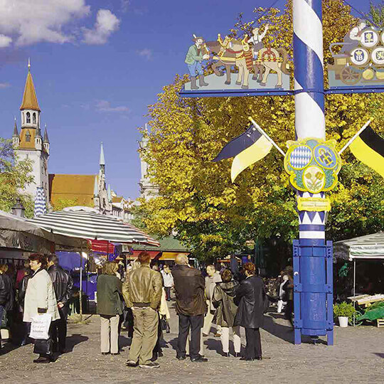 Vorschaubild zu Der Viktualienmarkt in München
