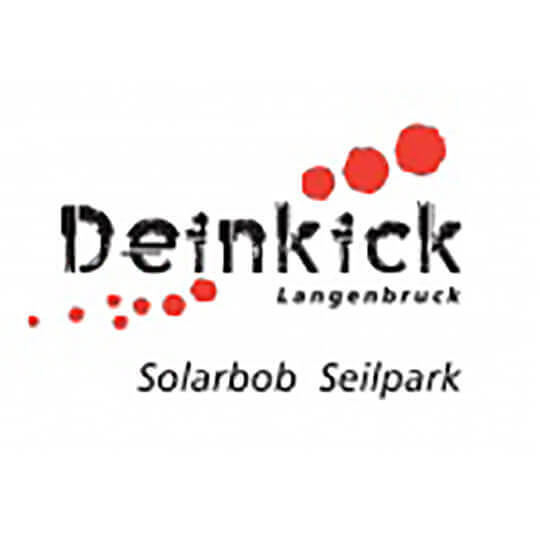 Logo zu Deinkick.ch mit Solarbob Rodelbahn Seilpark Ski&Board