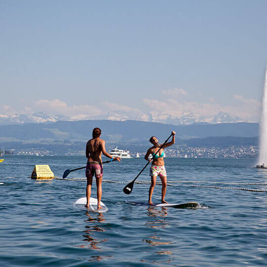  Stand Up Paddling - SUP auf Schweizer Seen: Zürichsee, Crestasee, Walensee u.a. 11